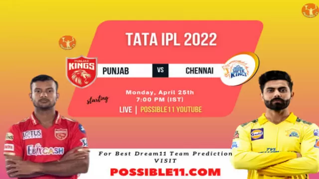 PBKS vs CSK Playing 11, Pitch Report