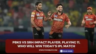 PBKS vs SRH Impact Player, Playing
