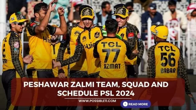 Peshawar Zalmi team, squad and schedule PSL