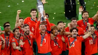 Photos and videos of Portugal victory
