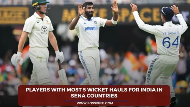 Players with most 5 wicket hauls for