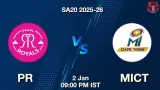 PR vs MICT SA20