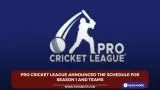 Pro Cricket League announced