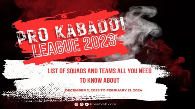 Pro Kabaddi League 2023 All Team Squad