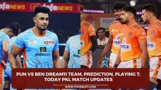 PUN vs BEN Dream11 Team, Prediction,