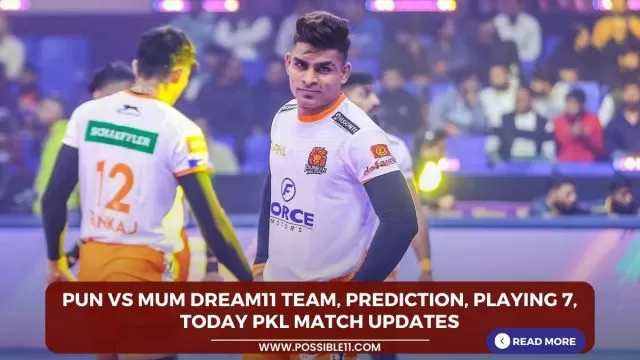 PUN vs MUM Dream11 Team, Prediction, Playing