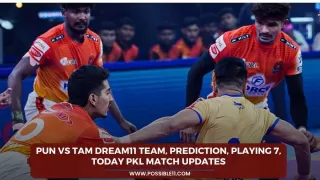 PUN vs TAM Dream11 Team, Prediction,