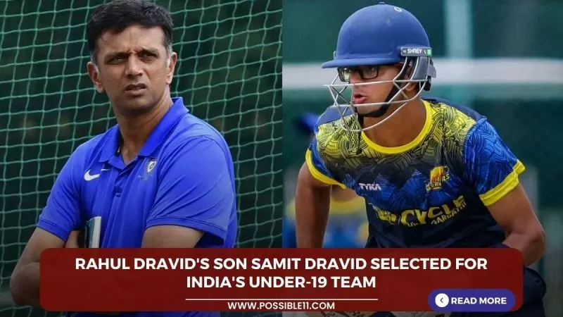 Rahul Dravids son Samit