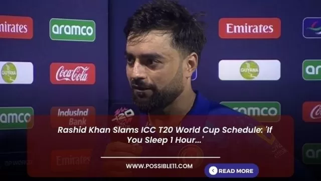 Rashid Khan Criticised ICC For T20 World