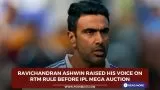 Ravichandran Ashwin raised his