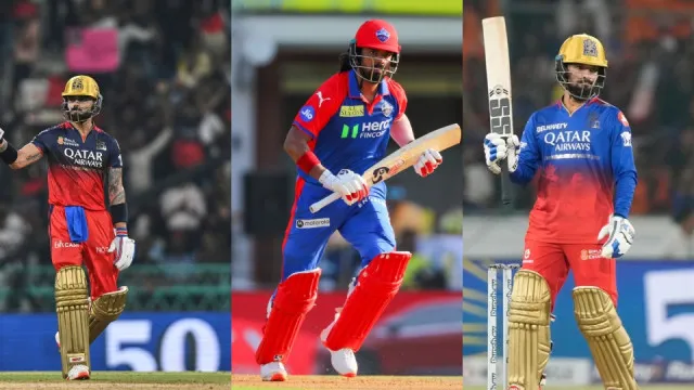 RCB vs DC IPL 2026: Top 3