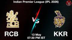 RCB vs KKR IPL 2026, Picture