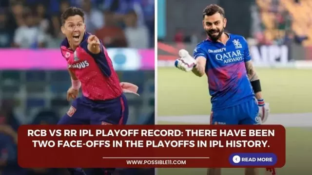 RCB vs RR IPL Playoff Record: They