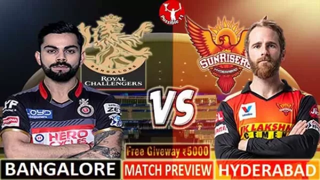 RCB vs SRH Match Preview, RCB vs