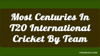 Record-Breaking Centuries: The Most by a