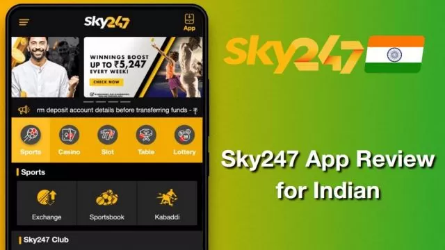 Review of the Sky247 App: Interface, Types