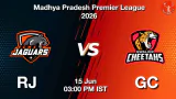 RJ vs GC MPL 2026 Match Preview, Head to Head, Playing 11 & AI Prediction