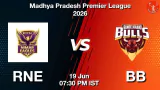 RNE vs BB MPL 2026 Match Preview, Head to Head, Playing XI & AI Prediction Today