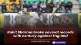 Rohit Sharma broke several