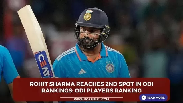 Rohit Sharma reaches 2nd spot in ODI
