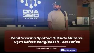 Rohit Sharma Spotted Outside Mumbai Gym