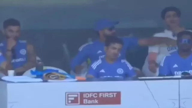 Rohit Sharma strikes Gill on his jaw,