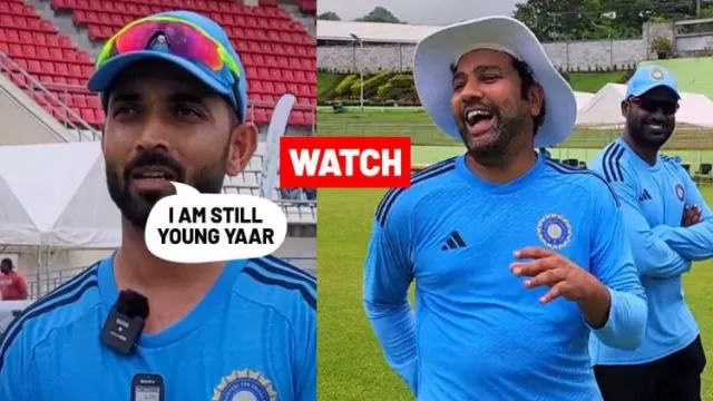 Rohit Sharmas hilarious reaction: after Rahane tells