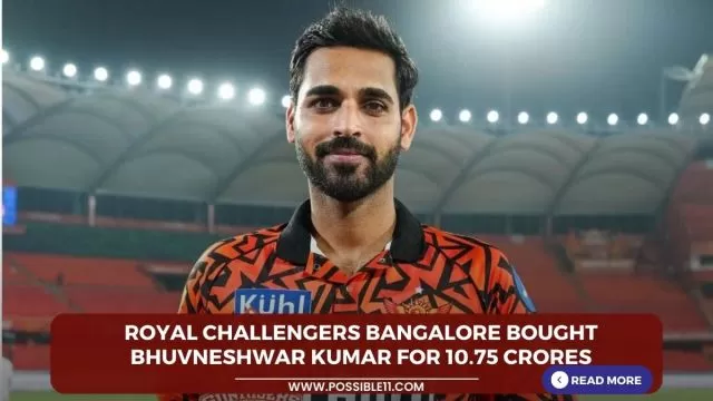 Royal Challengers Bangalore bought Bhuvneshwar Kumar for