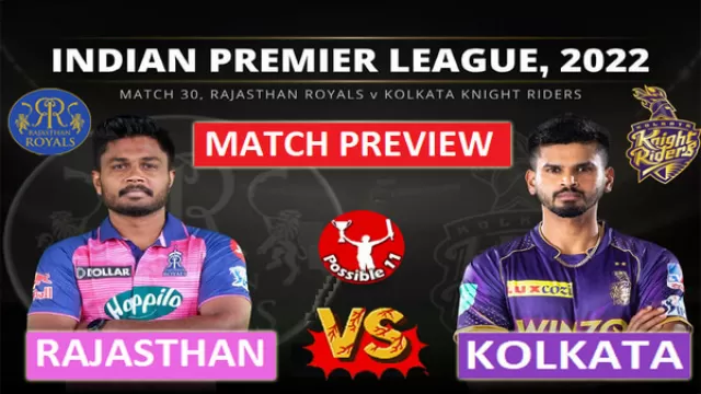 RR vs KOL Match Preview, Dream11 Match
