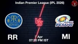RR vs MI IPL