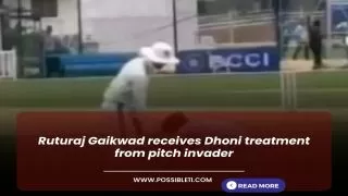 Ruturaj Gaikwad receives Dhoni treatment from