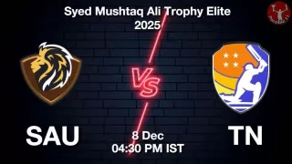 SAU vs TN SMAT 2025, Pitch
