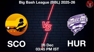 SCO vs HUR BBL 2025-26, Pitch