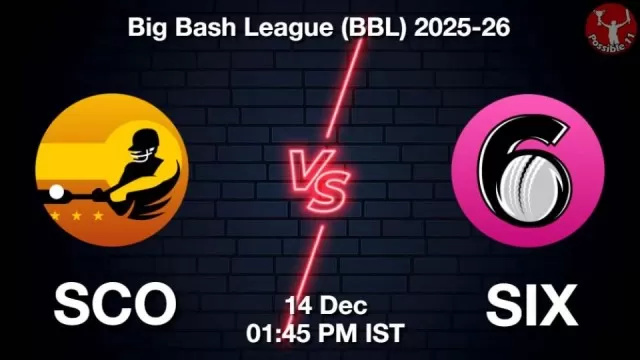 SCO vs SIX BBL 2025-26, Pitch Report,