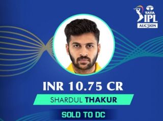 shardul thakur sold for 10.75 cr
