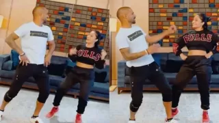 Shikhar Dhawan and Dhanashree bhangra video