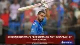 Shikhar Dhawans performance as