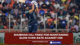 Shubman Gill fined for maintaining slow