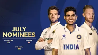 Shubman Gill nominated for ICC Player