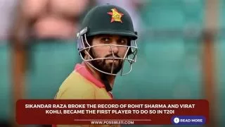 Sikandar Raza broke the