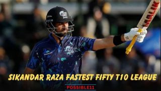 Sikandar Raza Fastest Fifty T10 League