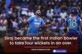 Siraj became the first