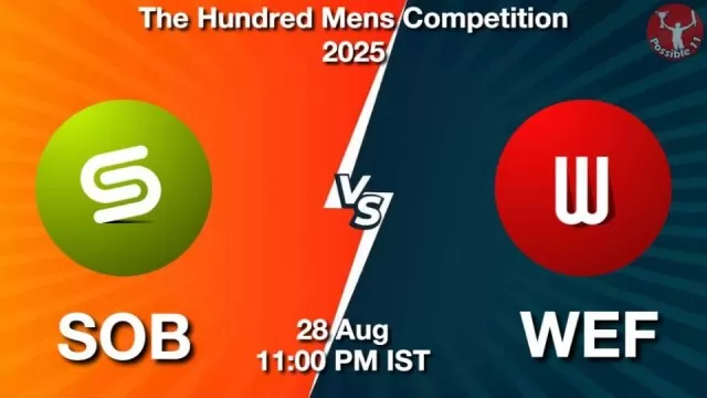 SOB vs WEF The Hundred 2025: Head-to-Head,