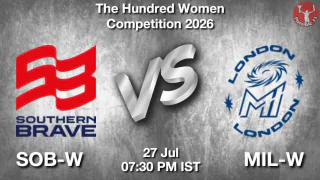 SOB-W vs MIL-W 2026 Match Preview, Head to Head, Playing XI & AI Prediction SOB-W vs MIL-W 2026 Match Preview,