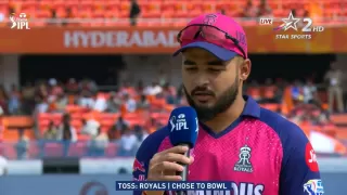 SRH vs RR Confirmed Playing 11:
