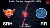 SRH vs RR IPL