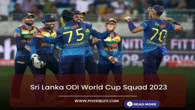Sri Lanka ODI World Cup Squad 2023