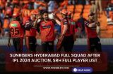 Sunrisers Hyderabad full squad