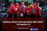 Sydney Sixers full squad