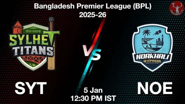 SYT vs NOE BPL 2025-26, Pitch Report,